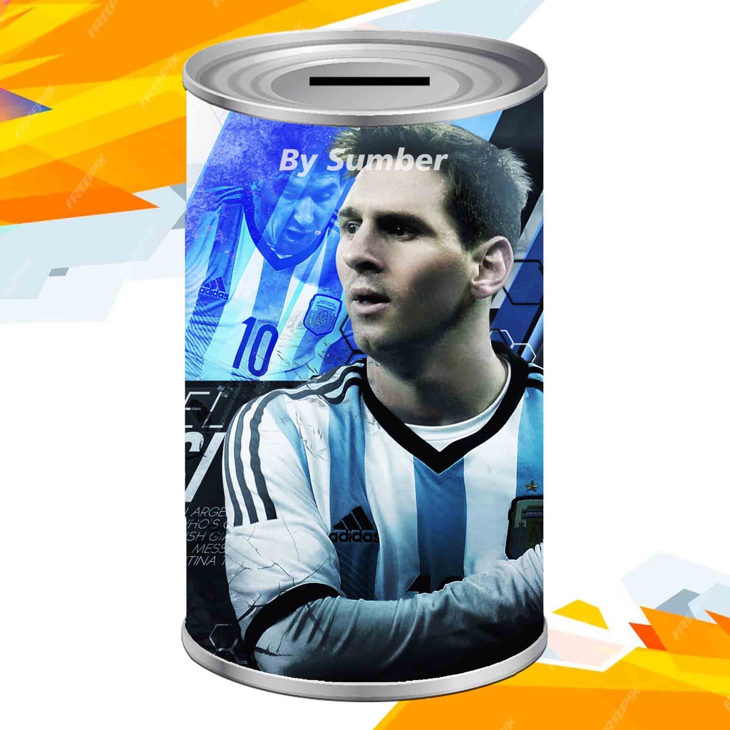 Piggy Bank Open Close Football Picture Piggy Bank TARGET LEONEL MESSI