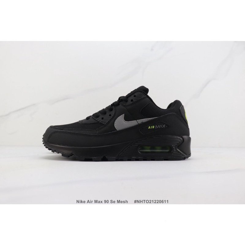 Air max 90 black mens outlet leather