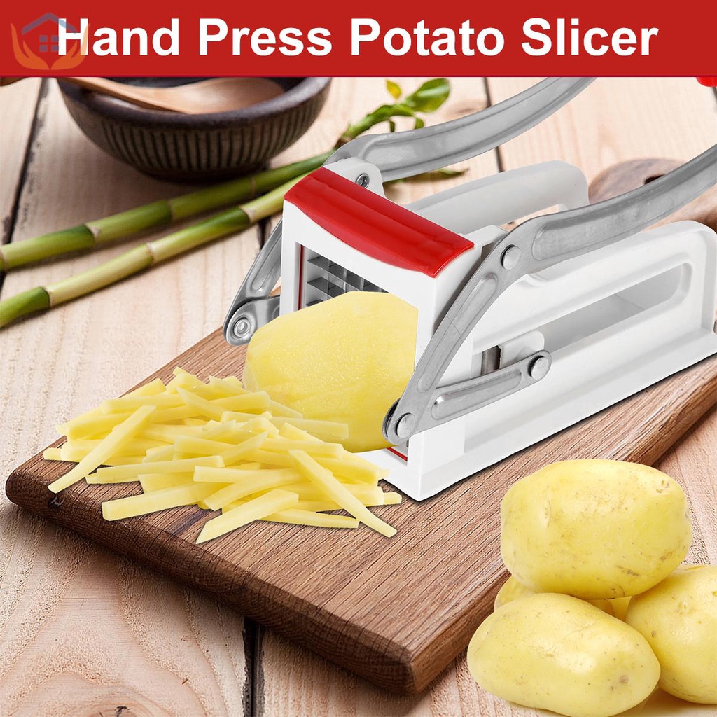 Stainless Steel Potato Chipper Fast Cutting Potato Chip Cutter with 36/46  Holes Blades Multifunction Vegetable Fruit Chipper