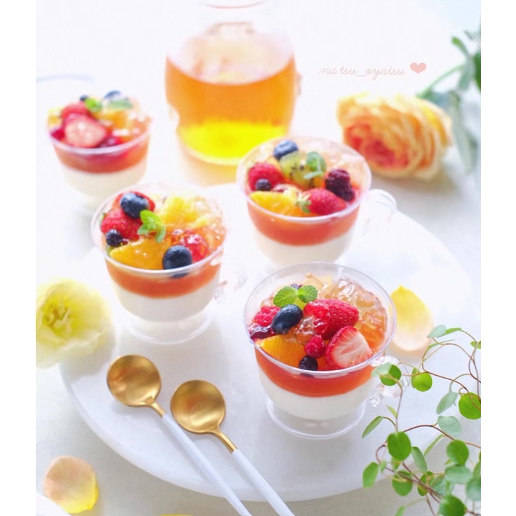 [Ready Stok] Slanted Party Dessert Cup Mini Mousse Pudding Cup ...