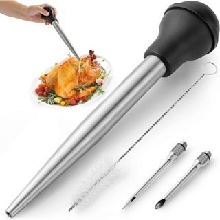 Turkey Baster Food Grade for Cooking & Basting, Detachable Round