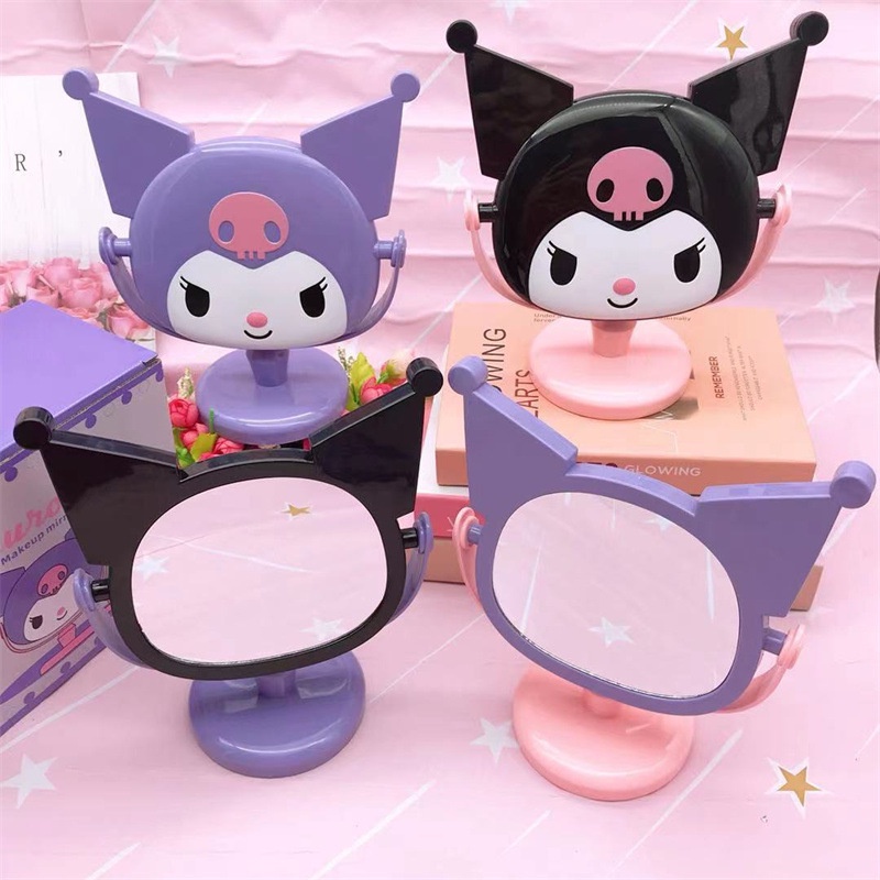 Cute Sanrio Kuromi Mirror Desktop Dressing Mirror Cartoon Anime Kuromi ...