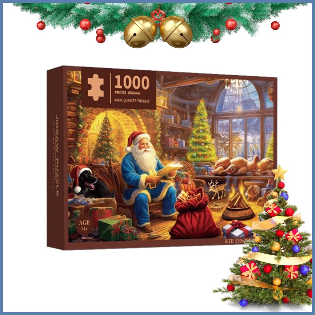 Christmas Countdown Advent Calendar 1000 Pieces Santa Claus Winter