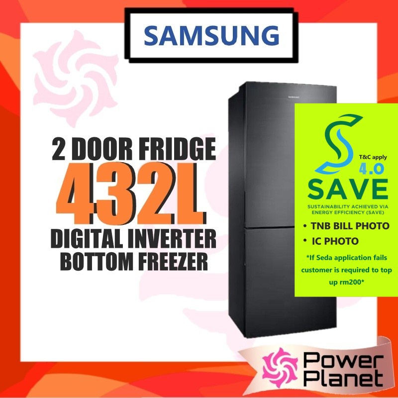 [SAVE4.0] Samsung 432L RL4323RBABS Bottom Mount Freezer with Digital