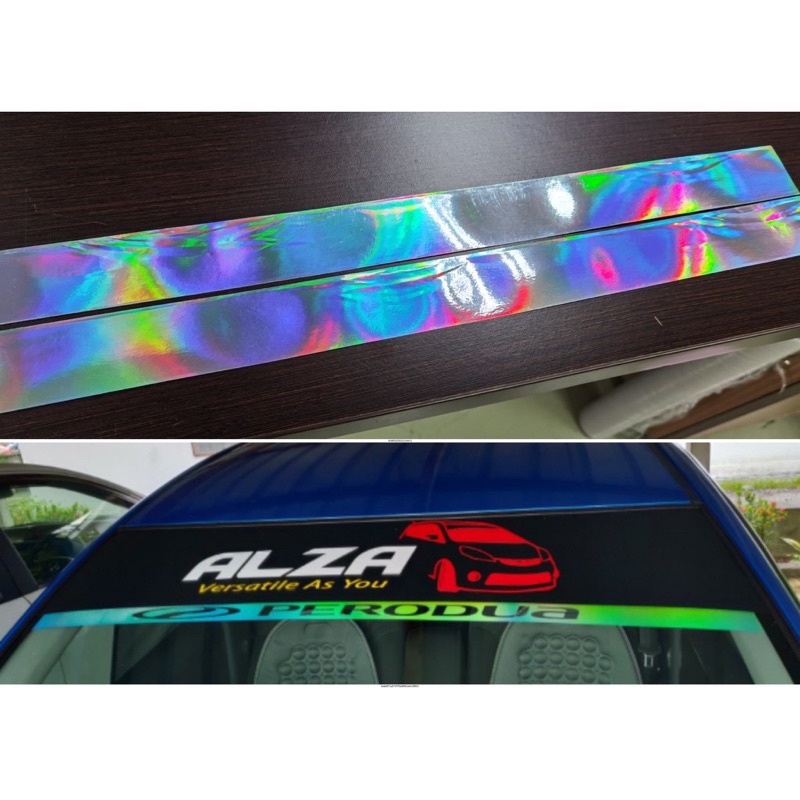 Windscreen Lining Rainbow Sticker/52 Inch x 4 cm | Shopee Malaysia