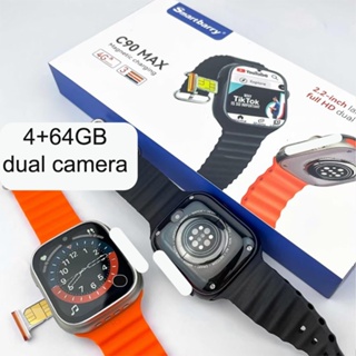 Men Watch Android 4G Smart Watch SIM Card Photo Phone WIFI Google Maps Dual  Camera HD