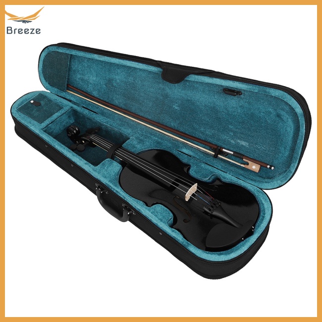 breeze 4/4 Violin Full Size With Carrying Case Bow Set Musical ...