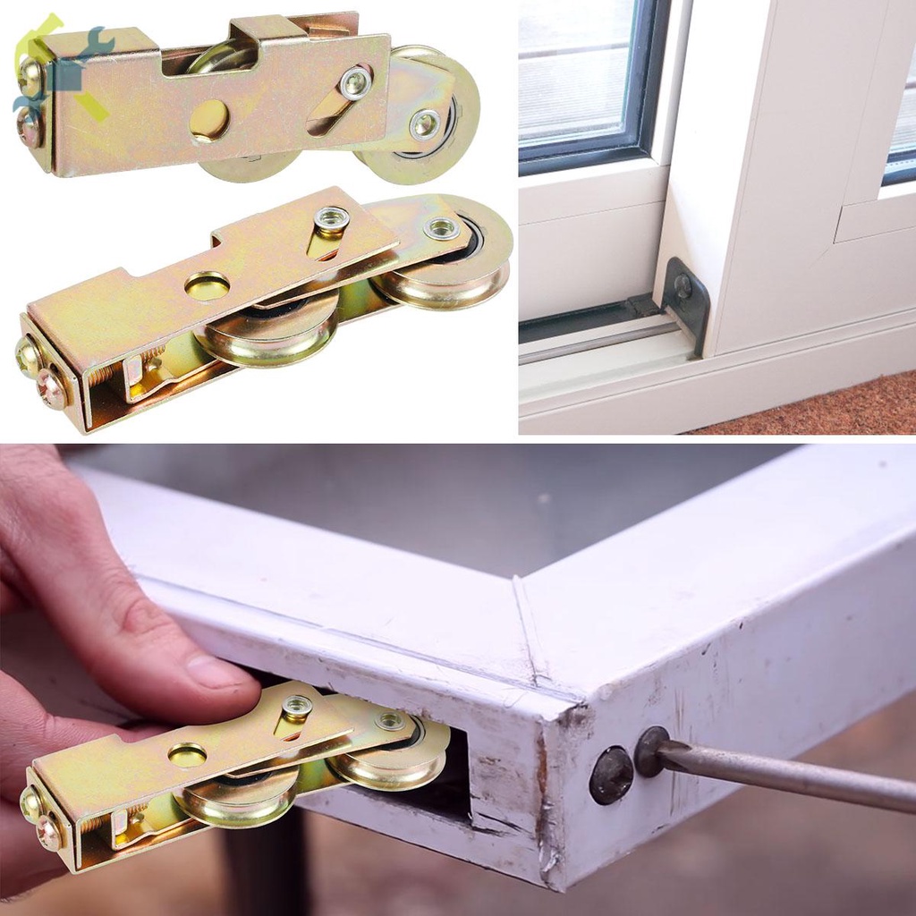 thumbnail image 2 of Sliding Screen Door Roller, Spring-Loaded, 1-1/4 In. Steel Roller 2 Pack Screen Door Wheels Replacement 2 of 10