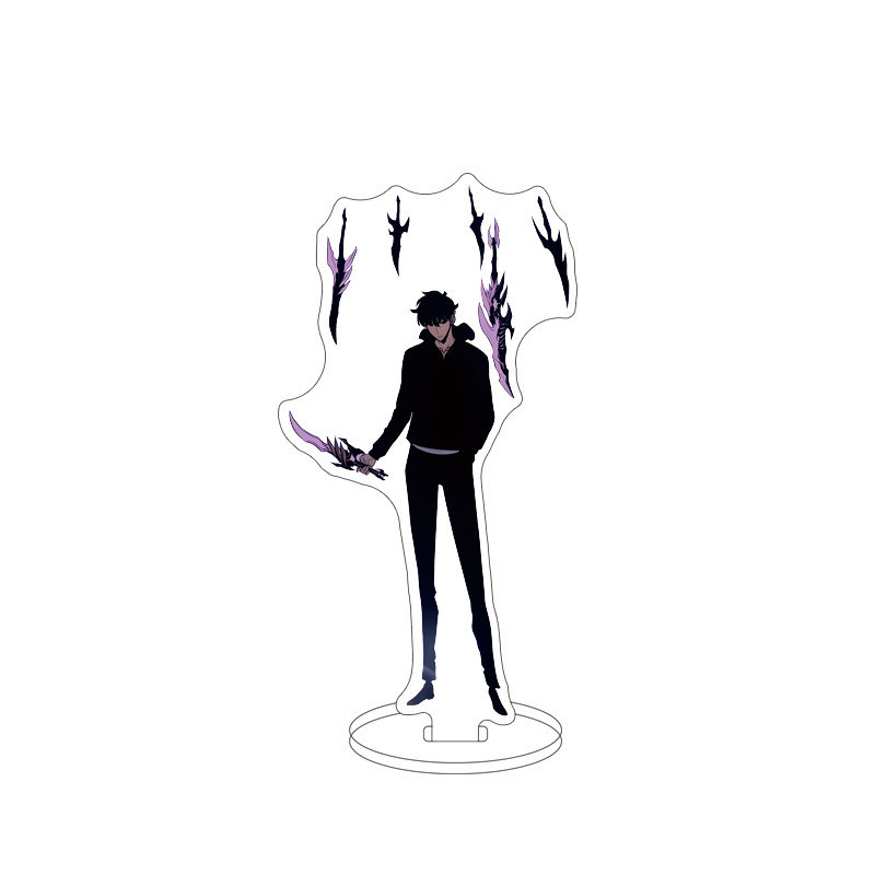 Solo Leveling Anime Figure Model Toy Acrylic Stands Plate Holder Sung ...