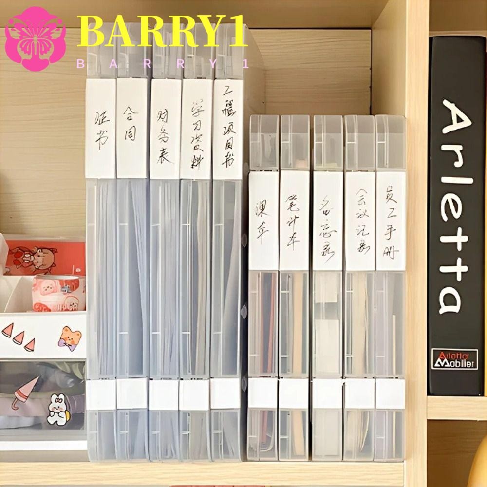 BARRY1 A4 Transparent Storage Box, Plastic Clear Document Paper ...