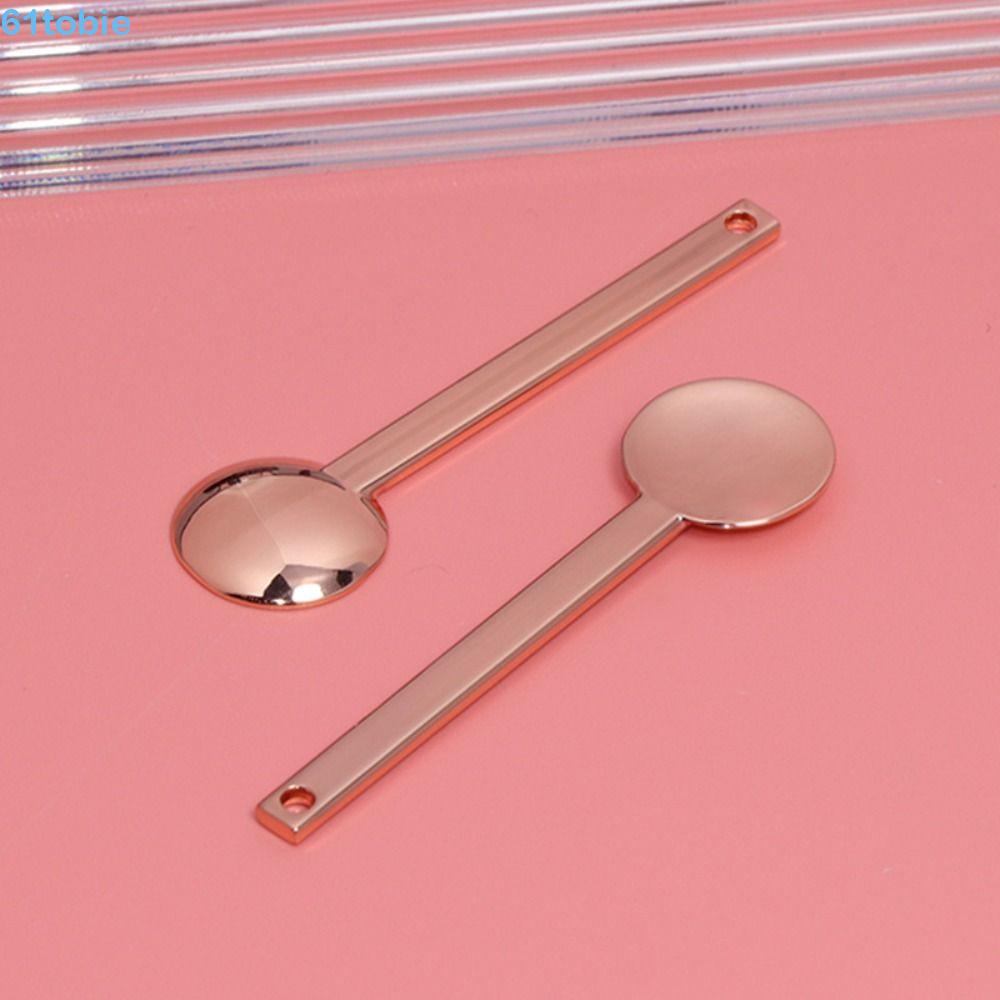 TOBIE Cosmetic Spatula Gold Silver Mini Beauty Skin Care Tool