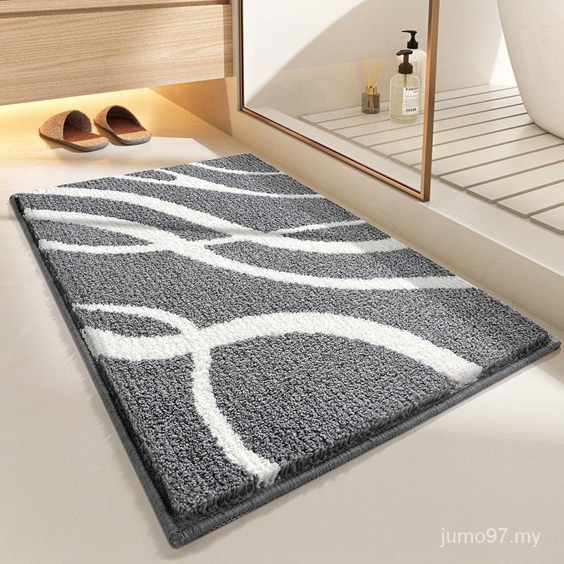 Floor mat 地垫 吸水 防滑 卫浴吸水脚垫 浴室门口 防滑垫 进门垫 入户家用地毯 门垫 卧室厨房Bathroom absorbent ...
