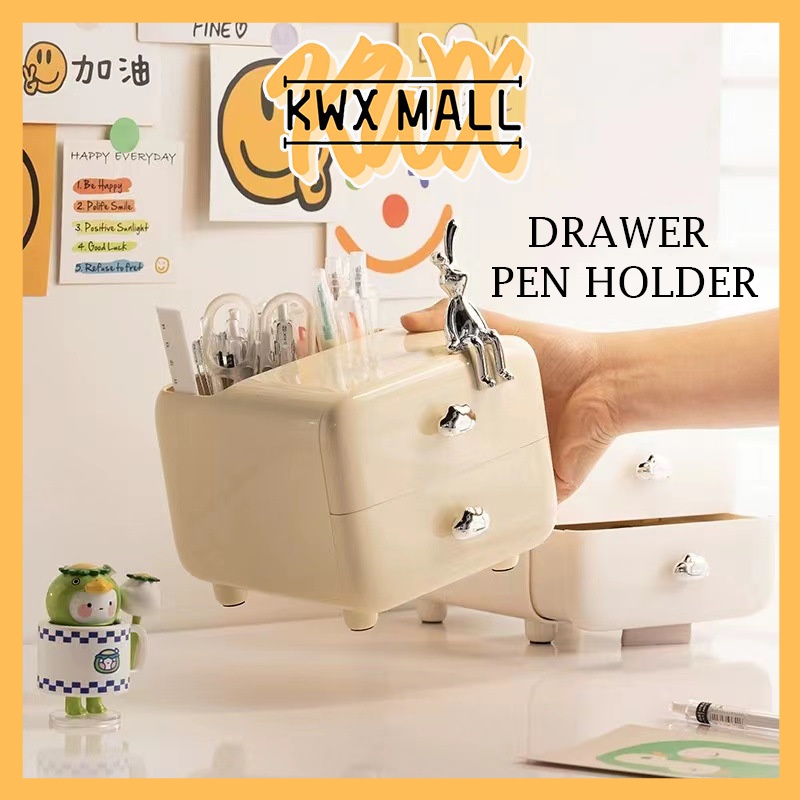 [KWX]Multi Drawer Stationery Pen Holder Desk Organizer Rectangle