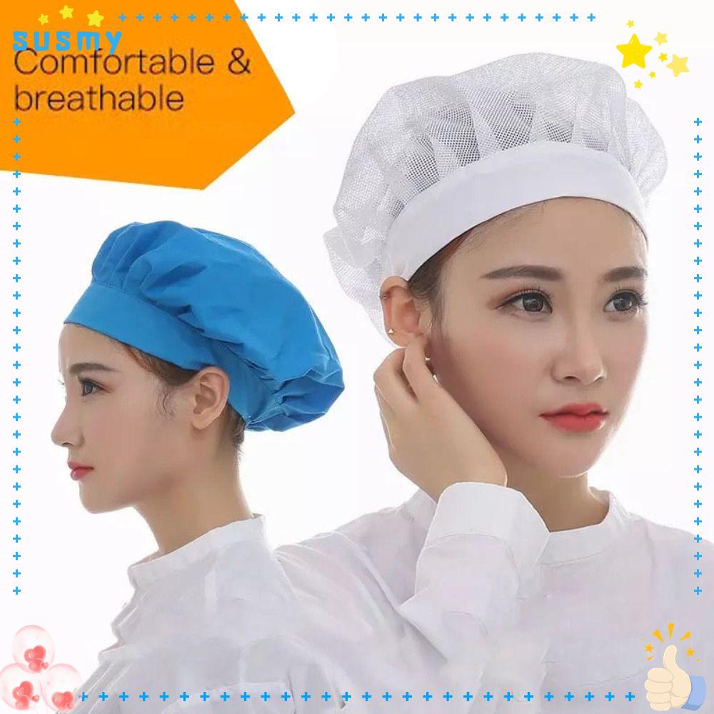 SUSMY Cook Hat, Bundled Hair Food Service Chef Cap, Cooker Work