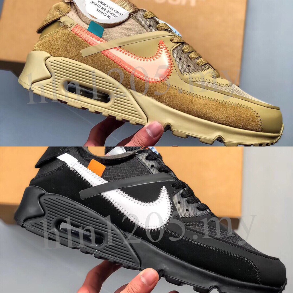 Moka Off-White x Nlke Air Max 90 2.0 swoosh logo 36-45 sizes running ...