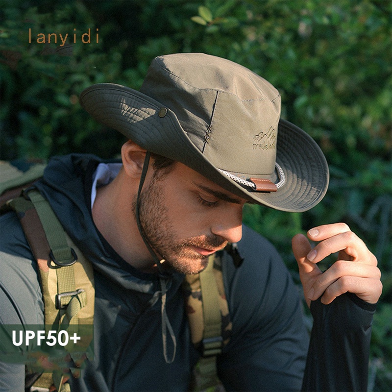 Men's Sun Hat, Outdoor Safari Hat, Wide Brim Summer Hat, Men's Foldable