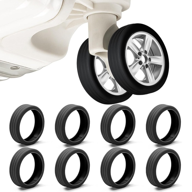 Silicone Protective Covers for Your Suitcase Wheels Say Goodbye to