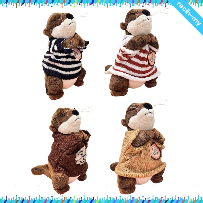 [RecihMY] Otter Stuffed Animal Sea Otter Plush Doll, Soft Toy, Birthday