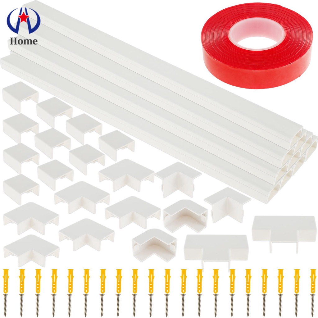 Cord Cover Raceway Kit Plastic Cable Cover Wall Channel Cable