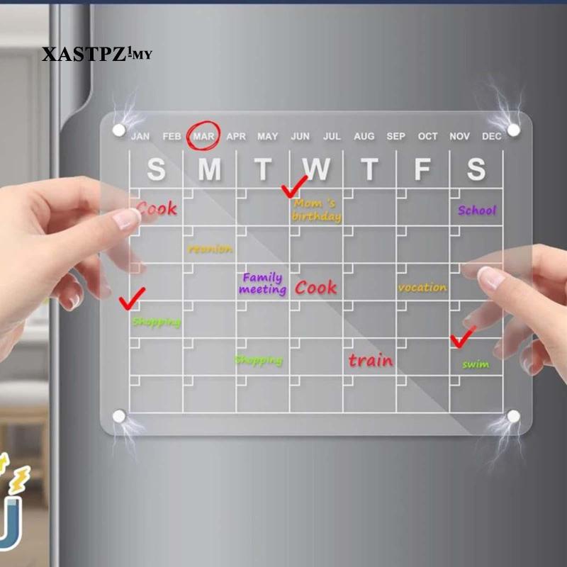[ Calendar for Fridge Erasable Memo Board Clear Acrylic Planner Board Shopee Malaysia
