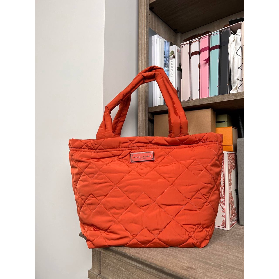Marc Jacobs Quilted Nylon Medium Tote Bag in Mecca Orange (M0016680806