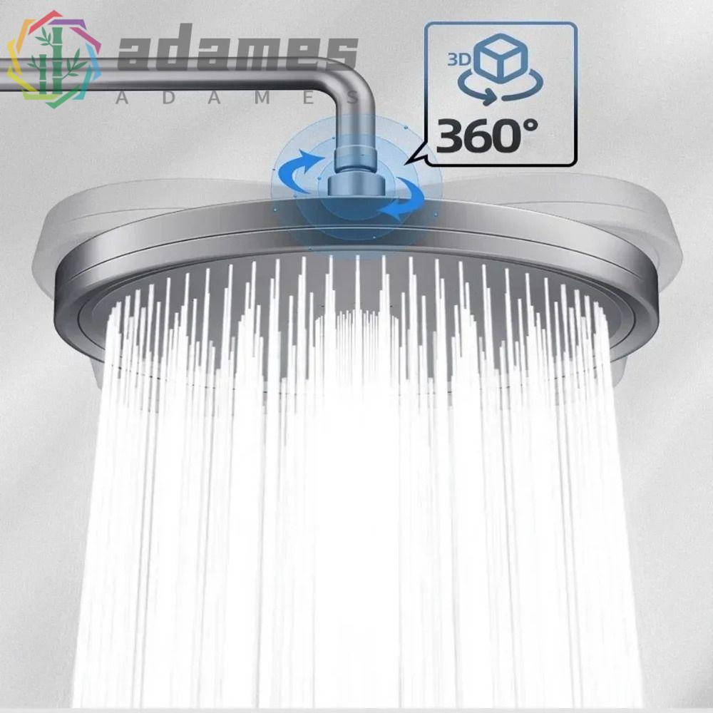 ADAMES Rainfall Shower Head, 6 Modes High Pressure Top Rain Shower Heads, Shower Faucet