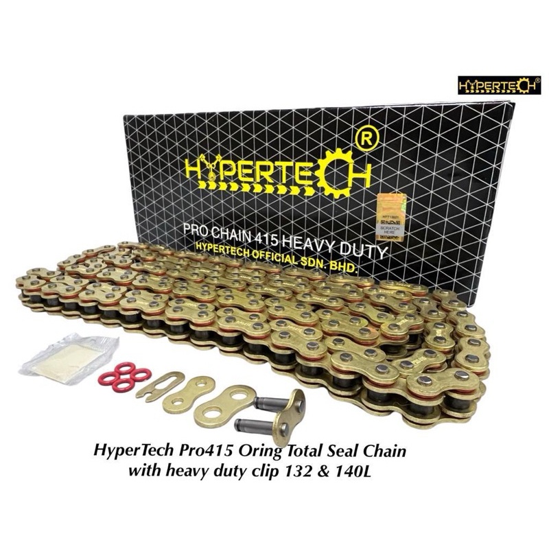SPD Hypertech pro oring chain GOLD 415H-132L 415H-140L 415 chain 428H ...
