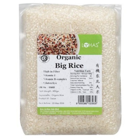 LOHAS Organic Big Rice 有机东北大米 900g | Shopee Malaysia