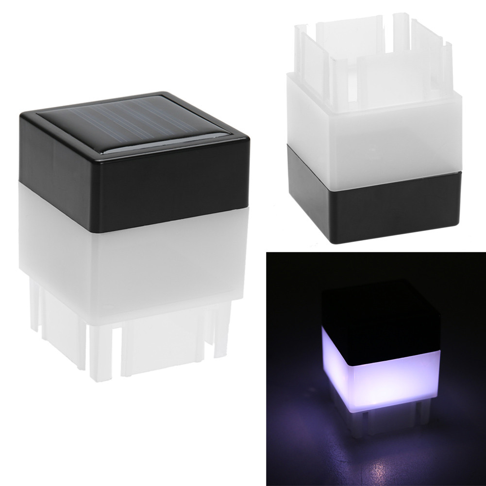 LED Square Solar Stigma Lamps Waterproof Outdoor Garden Lights Door ...