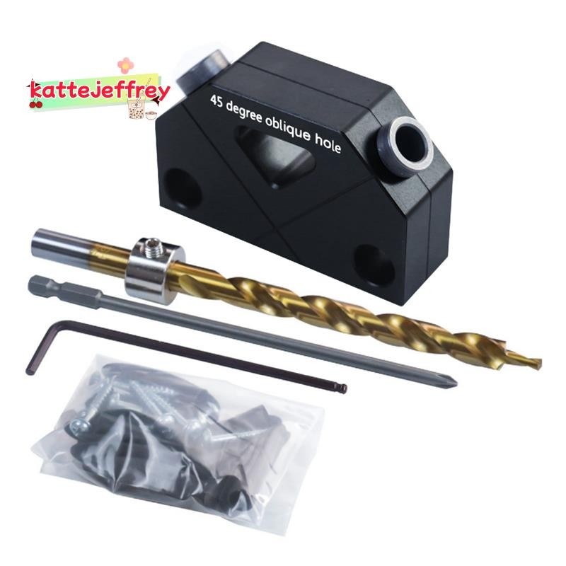 Pocket Hole Jig Kit -45° Punch Locator Angle Woodworking Tool Hole ...