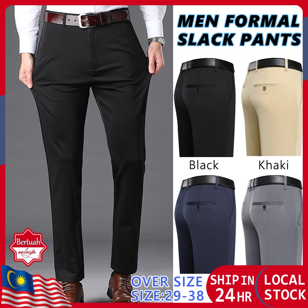 Men's Formal Pants Stretchable Elastic Pants Korean Business Office