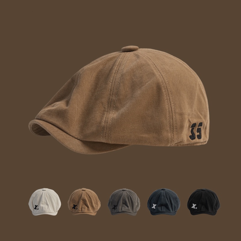 Newsboy Hat Retro Japanese Style Forward Hat Anti-wear Hip-hop Street ...