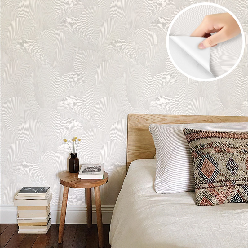 Light Grey Lines Peel and Stick Wallpaper Contact Paper Modern Peel and ...