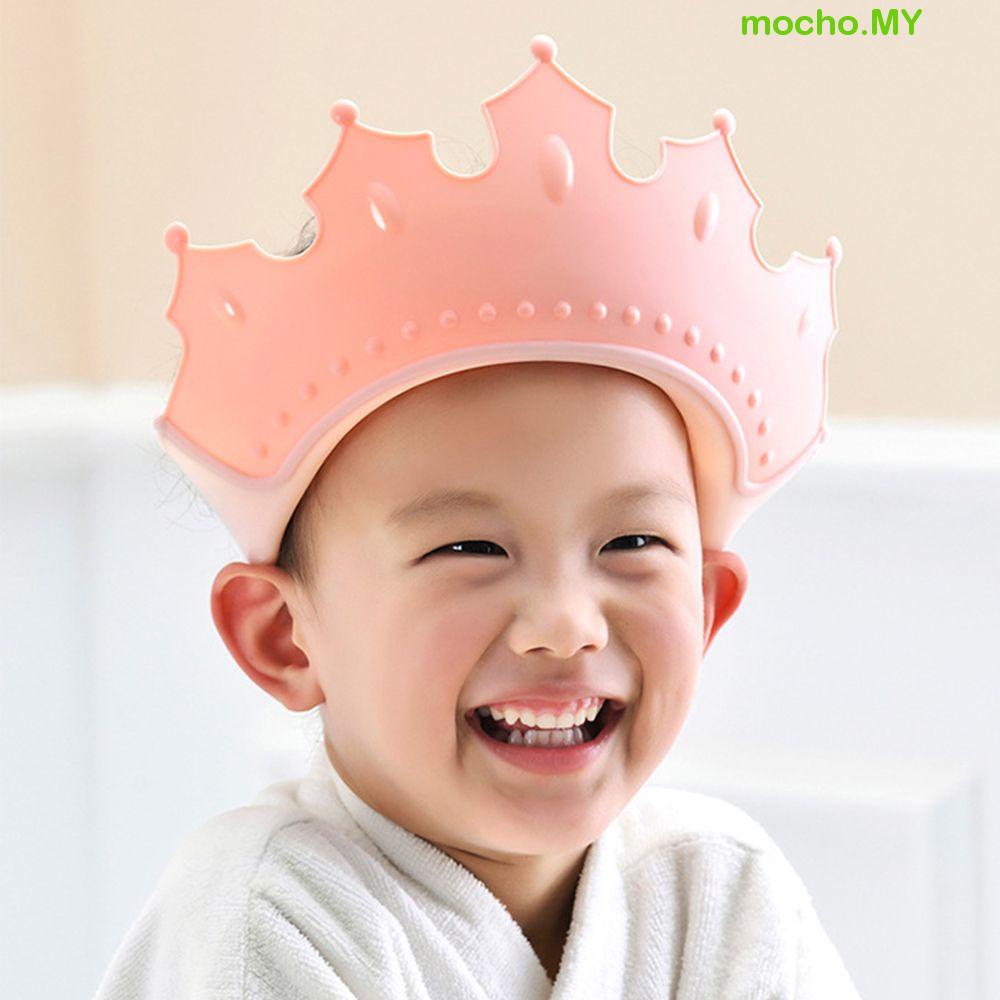 MOCHO Baby Shampoo Cap Safe Soft Solid Color Shower Cap Plastic