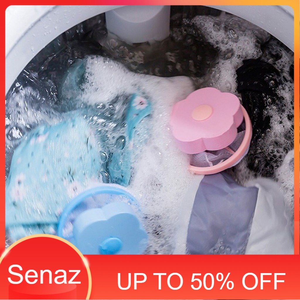 Float filters trash and dirt in the flower-shaped washing machine drum ...