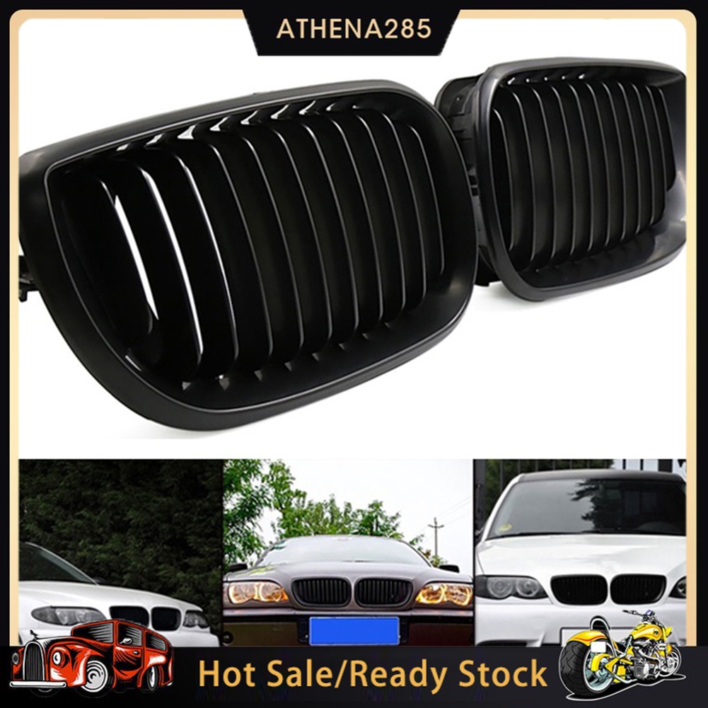 2Pcs Car Front Grill Cover Grille for 0205 BMW E46 318i 320i 325i 328i 330i Shopee Malaysia