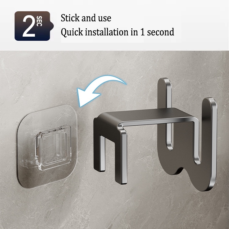 Sticker Slipper Rack Thickened Space Aluminum Waterproof and Rust-proof ...
