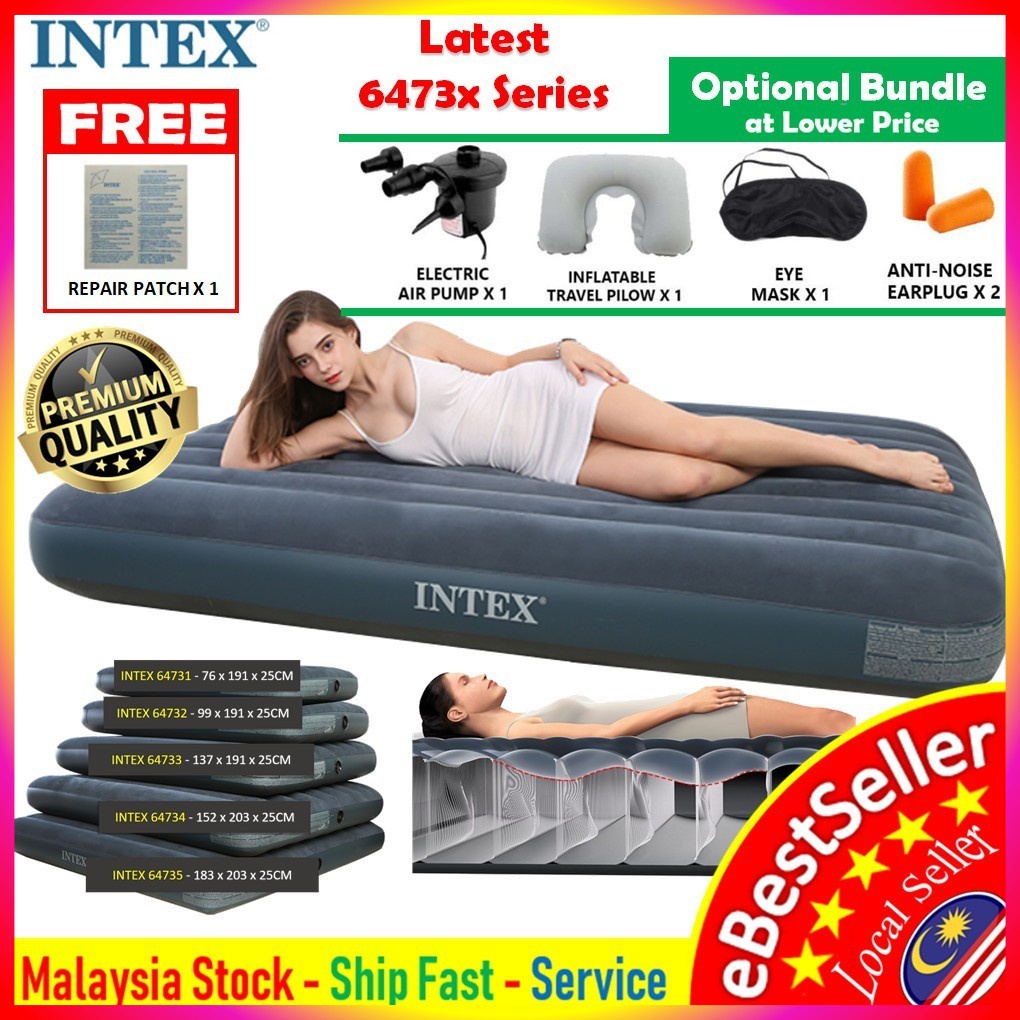(76cm/99cm/137cm/152cm/183cm x 191x25cm) INTEX Inflatable bed 68758 ...