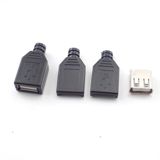 USB 2.0 Type A male Female 4 Pin power Socket cable Connector Plug With ...