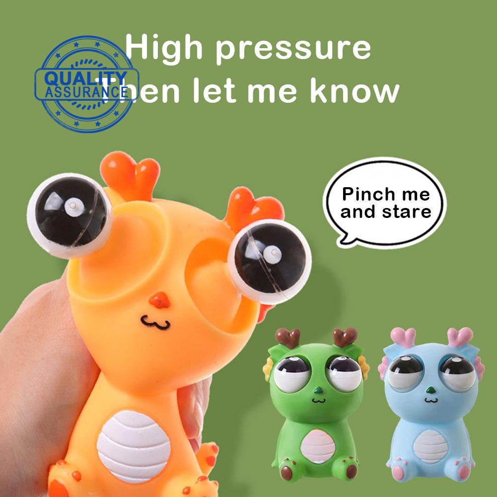 Funny Squishy Eye Popping Flippy Squeeze Toys Green Reliever Antistress ...