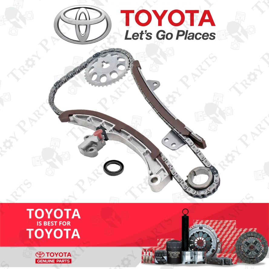 (7pc) Original Toyota Timing Chain Kit Set 1350621020 for Vios NCP42