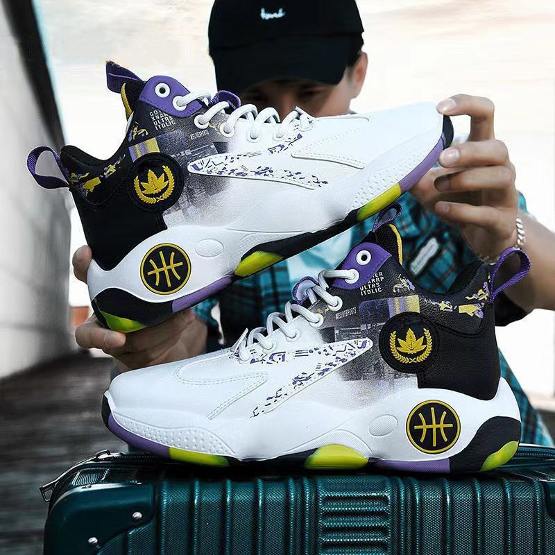 2024 New Style Basketball Shoes Fashion Trendy Running Shoes Sports Shoes Men s High Top Men s Shoes Comfortable Breathable Shoes Shopee Malaysia
