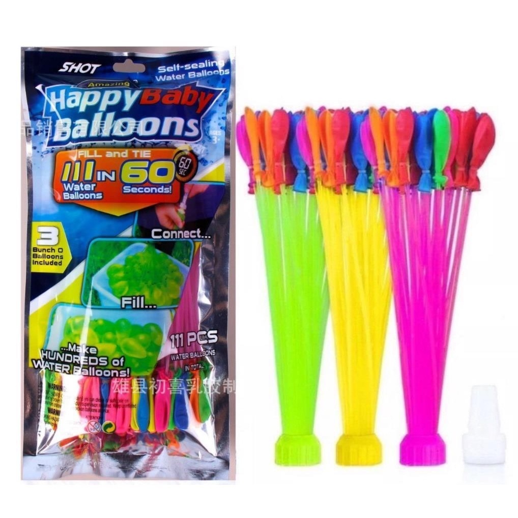 111pcs Water balloon Kid Outdoor Fun Quick Fill Self Sealing kid fun