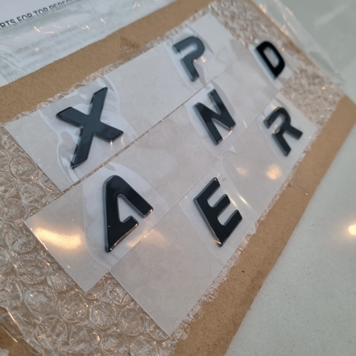 MESIN Xpander Emblem BLACK Engine Hood Logo Mitsubishi Xpander Engine ...