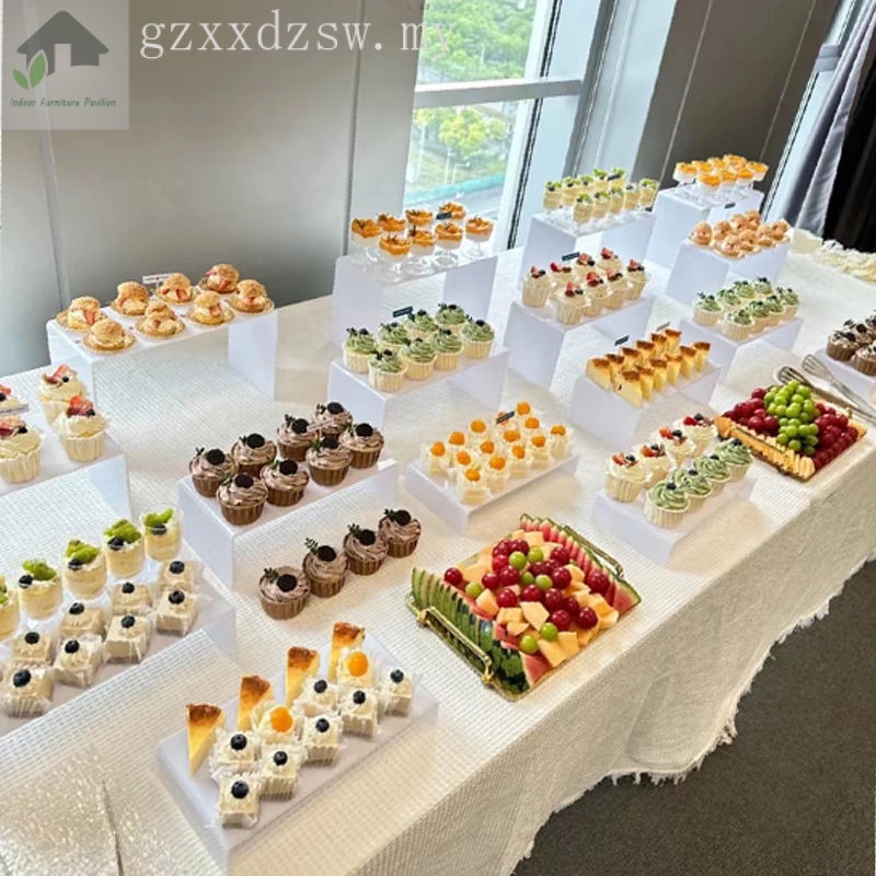 Acrylic Dessert Table Display Stand Four-Piece Set Buffet Tea