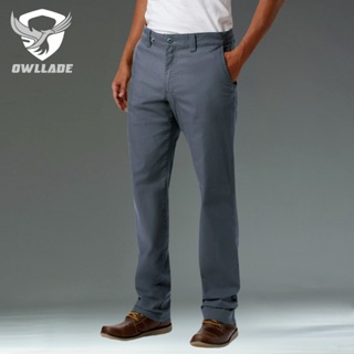 Size 28-40) Men's Formal Pants Office Thin Slim Fit Black Long