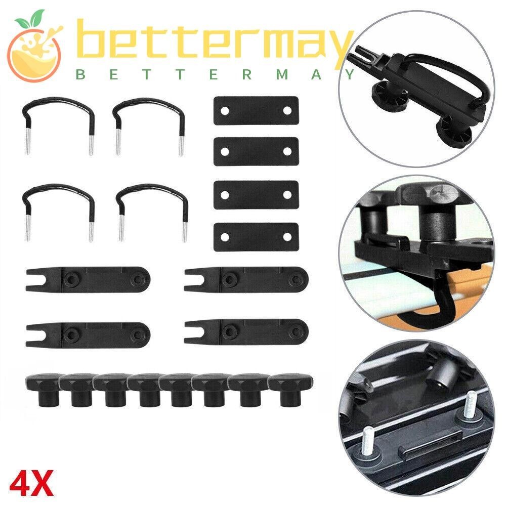 BETTER-MAYSHOW 4Pcs Roof Box, Metal Fastener Universal Car U-Bolts ...