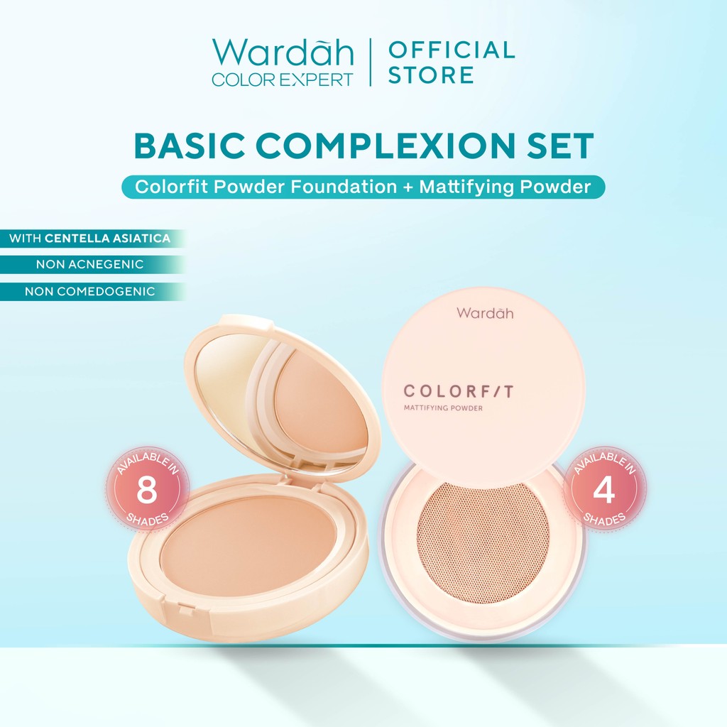 Basic Complexion Set - Colorfit Powder Foundation+Mattifying Face ...