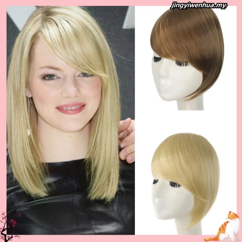 Synthetic Side Bangs Hair Extensions Clip In Side Bangs Fake Fringe ...
