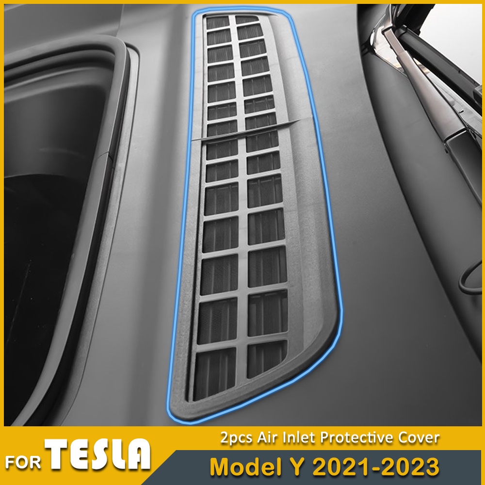 2pcs Air Inlet Protective Cover For Tesla Model Y 2021 2022 2023 Anti ...